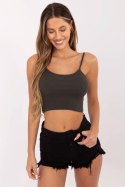 Bluzka damska Top Model RV-TP-6626.88 Dark Khaki - Rue Paris