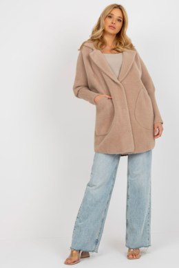 Płaszcz Damski Alpaka Model MBM-PL-1517.00P Beige - MBM
