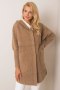 Płaszcz Damski Kurtka Alpaka Model MBM-PL-1518.95P Dark Beige - MBM
