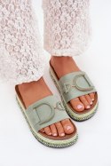 Klapki damskie Model Daphira W212 Green