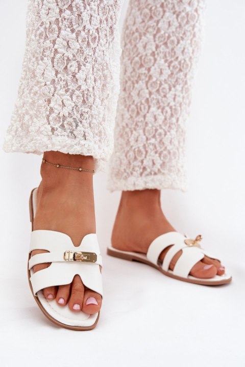 Klapki damskie Model Kerenza 98-213 White Klapki damskie Model Kerenza 98-213 White