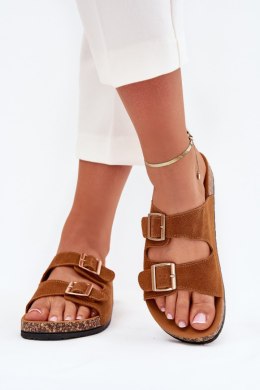Klapki damskie Model Lunera 7902 Camel