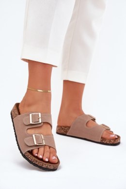 Klapki damskie Model Lunera 7919 Khaki