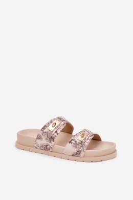 Klapki damskie Model Sorina 1139 Beige