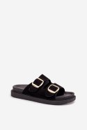 Klapki damskie Model Verena 222-2 Black