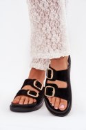 Klapki damskie Model Verena 222-2 Black