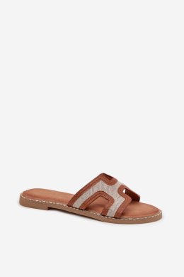Klapki damskie Model Vereya LCQ-27 Brown