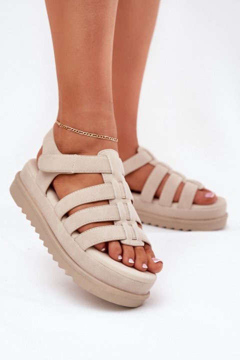 Sandały damskie Model Filisenia PL363 Beige Sandały damskie Model Filisenia PL363 Beige