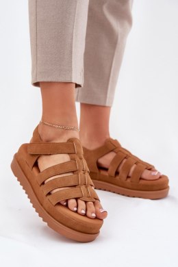 Sandały damskie Model Filisenia PL363 Camel