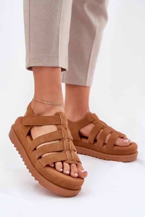Sandały damskie Model Filisenia PL363 Camel Sandały damskie Model Filisenia PL363 Camel