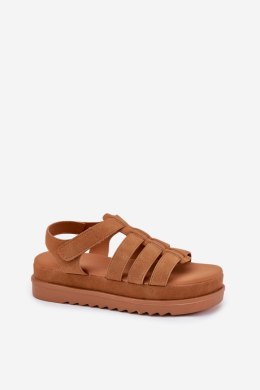 Sandały damskie Model Filisenia PL363 Camel