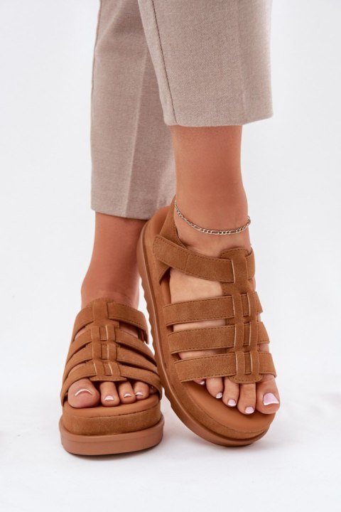 Sandały damskie Model Filisenia PL363 Camel Sandały damskie Model Filisenia PL363 Camel