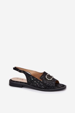 Sandały damskie skórzane Model S.Barski KV51-096 Black
