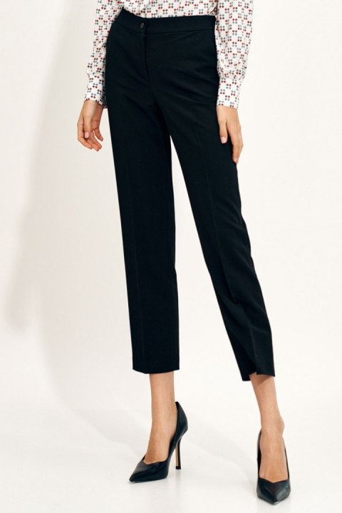 Spodnie damskie Czarne chino SD70 Black - Nife Spodnie damskie Czarne chino SD70 Black - Nife