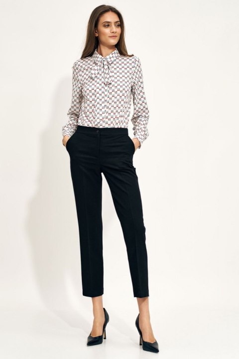 Spodnie damskie Czarne chino SD70 Black - Nife Spodnie damskie Czarne chino SD70 Black - Nife