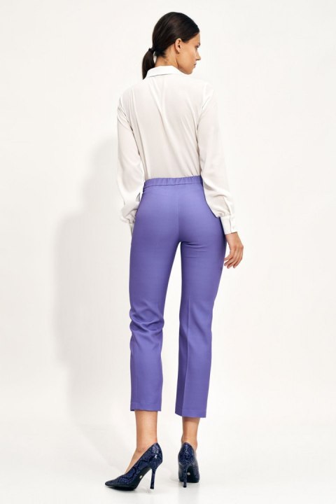 Spodnie damskie Fioletowe chino SD70 Violet - Nife Spodnie damskie Fioletowe chino SD70 Violet - Nife