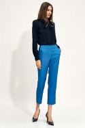 Spodnie damskie  Niebieskie chino SD70 Blue - Nife