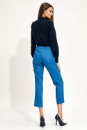 Spodnie damskie  Niebieskie chino SD70 Blue - Nife