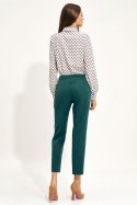 Spodnie damskie  Zielone chino SD70 Green - Nife