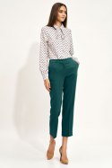 Spodnie damskie  Zielone chino SD70 Green - Nife