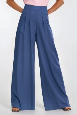 Spodnie damskie  palazzo z rayonu SD114 Cobalt - Nife