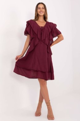 Sukienka damska Model MI-SK-102128.61 Bordo - Italy Moda