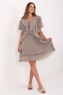 Sukienka damska Model MI-SK-102128.61 Dark Beige - Italy Moda