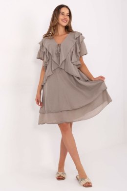 Sukienka damska Model MI-SK-102128.61 Dark Beige - Italy Moda