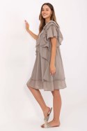 Sukienka damska Model MI-SK-102128.61 Dark Beige - Italy Moda