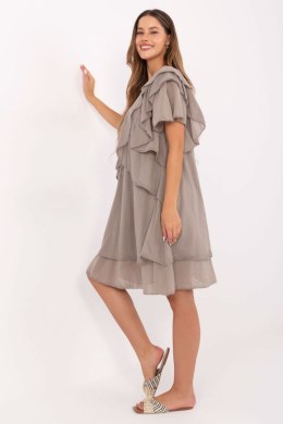 Sukienka damska Model MI-SK-102128.61 Dark Beige - Italy Moda