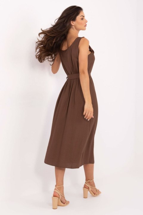 Sukienka damska Model MI-SK-A1710.60 Brown - Italy Moda Sukienka damska Model MI-SK-A1710.60 Brown - Italy Moda