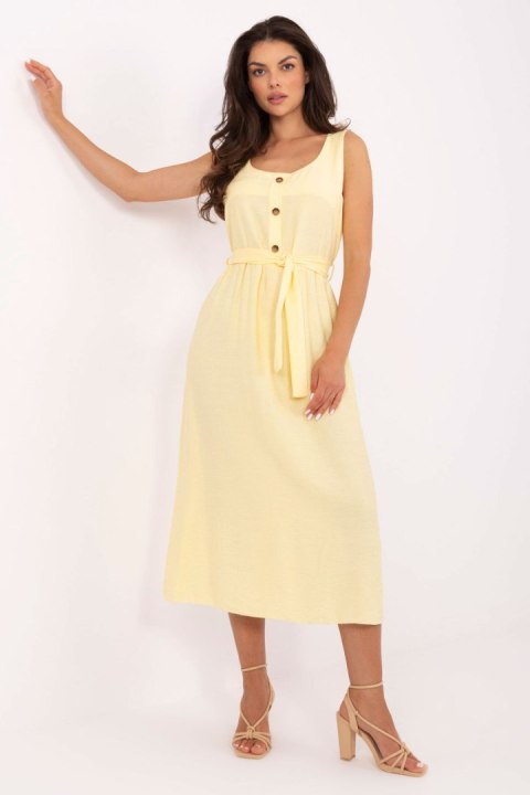 Sukienka damska Model MI-SK-A1710.60 Light Yellow - Italy Moda