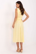 Sukienka damska Model MI-SK-A1710.60 Light Yellow - Italy Moda