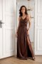 Sukienka damska Model Salma BRA SUK0462 Brown - Roco Fashion