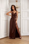 Sukienka damska Model Salma BRA SUK0462 Brown - Roco Fashion