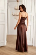 Sukienka damska Model Salma BRA SUK0462 Brown - Roco Fashion