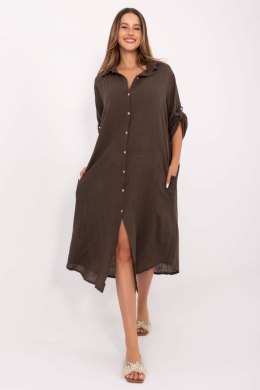 Sukienka damska Model TW-SK-BI-24135.81 Dark Brown - Och Bella