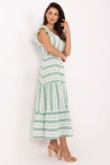 Sukienka damska Model TW-SK-BI-28760.97 White/Green - Och Bella