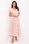Sukienka damska Model TW-SK-BI-28760.97 White/Pink - Och Bella