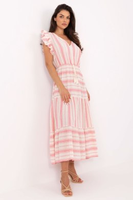 Sukienka damska Model TW-SK-BI-28760.97 White/Pink - Och Bella