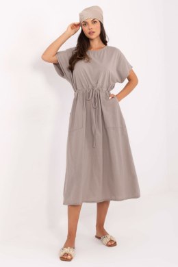 Sukienka damska Model TW-SK-BI-6-2041.89 Dark Beige - Och Bella