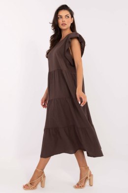 Sukienka damska Model TW-SK-BI-6-2172.96 Dark Brown - Och Bella