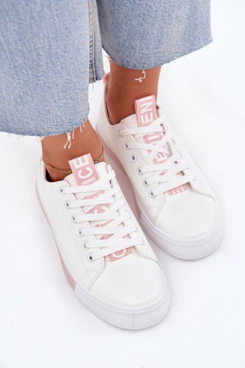 Trampki damskie Model Ville LA221 Pink Trampki damskie Model Ville LA221 Pink