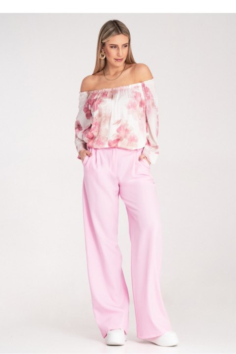 Spodnie Damskie Model M1129 Pink - Figl Spodnie Damskie Model M1129 Pink - Figl