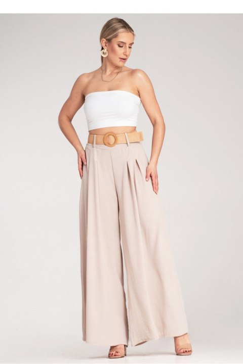Spodnie Damskie Model M1160 Beige - Figl Spodnie Damskie Model M1160 Beige - Figl