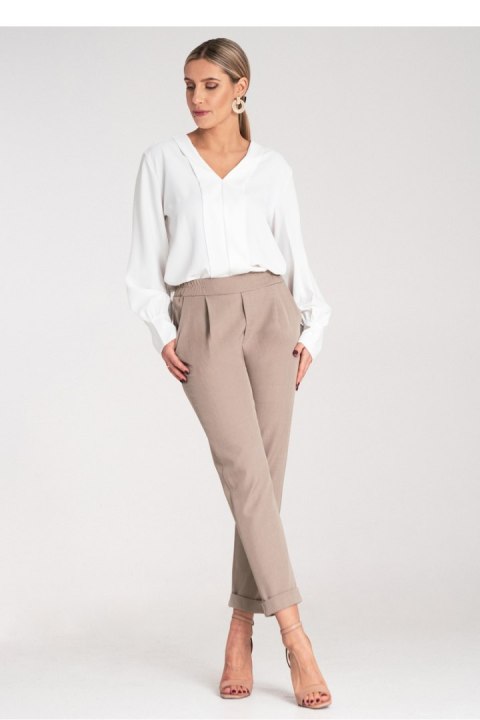Spodnie Damskie Model M1161 Beige - Figl Spodnie Damskie Model M1161 Beige - Figl