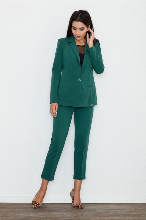 Spodnie Damskie Model M552 Green - Figl Spodnie Damskie Model M552 Green - Figl