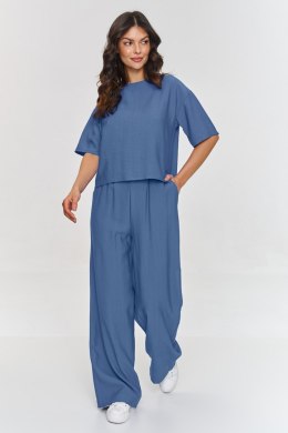 Komplet damski Model M881 Blue Jeans - Makadamia