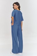 Komplet damski Model M881 Blue Jeans - Makadamia