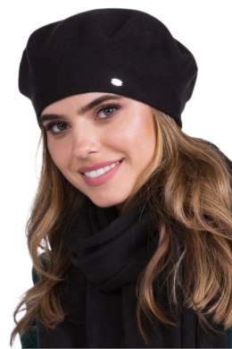 INEZZ beret damski kolor czarny - Kamea